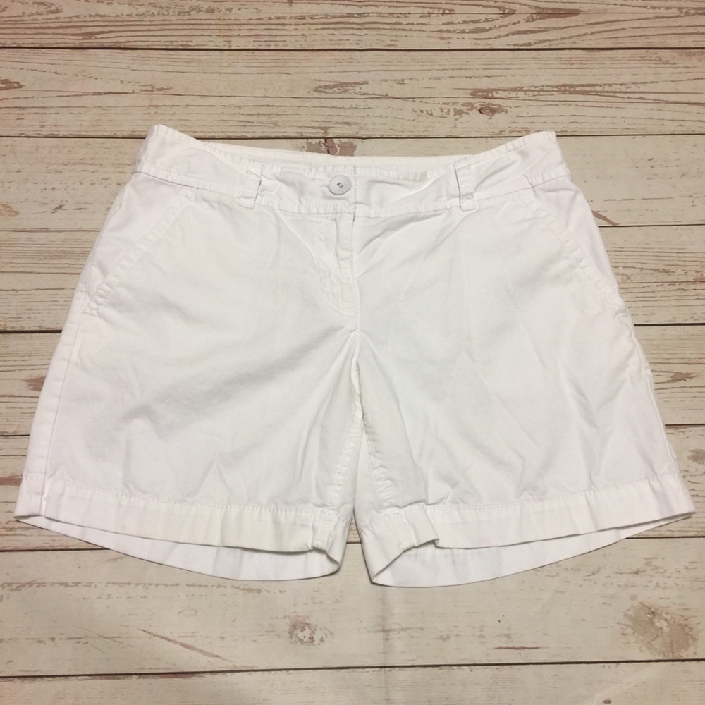 Loft White Chino Shorts - Picture 2 of 8